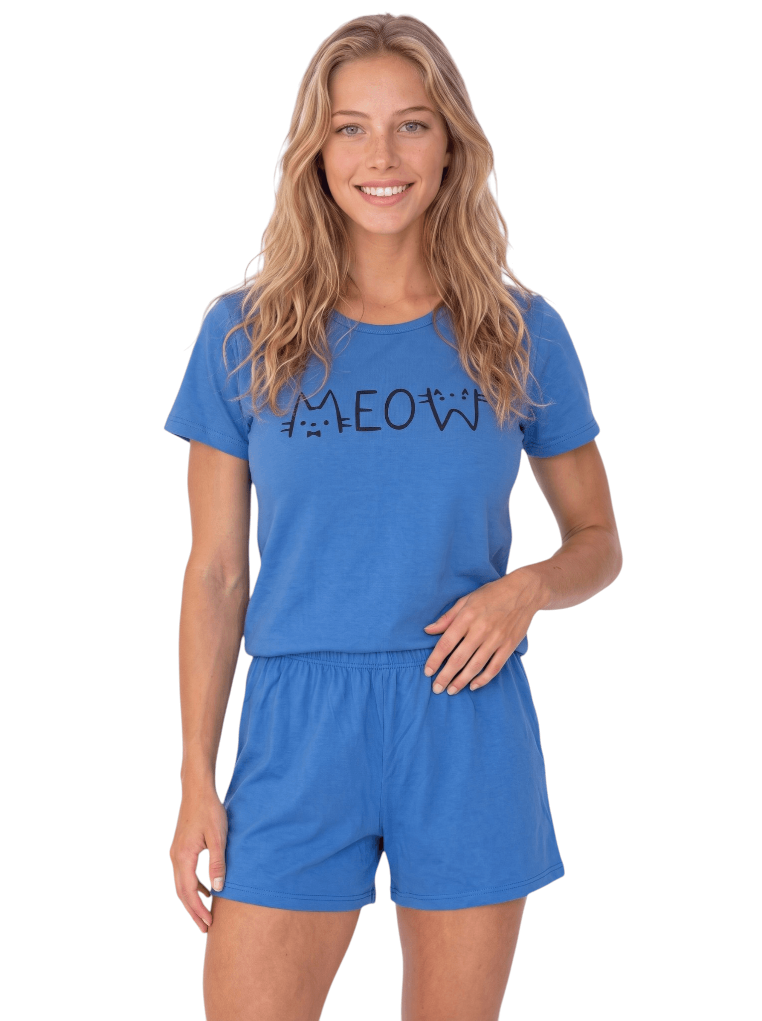 Pijama Curto Feminino Suede Premium Short e Blusa Verão Tam M G GG53320PRMEOWM79,99